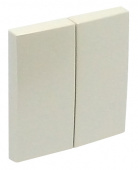 Выключатель двойной, белый Efapel 90611 TBR + 21061