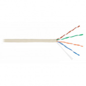 Кабель UTP кат. 5E, 4 пары solid, LSZH, (в бухте 305м) NIKOLAN NKL 4100C-GY, серый
