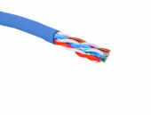 Кабель UTP кат. 5Е, 4 пары solid, LSZH нг(А)-HFLTx, (в бухте 305м) Eurolan 19C-U5-23BU-B305, синий