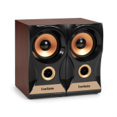 Звуковые колонки ExeGate Maestro SPS-590, питание 220, 2х3Вт (6 Вт RMS), 30-18000Гц, цвет темное дер