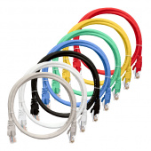Кабель Patch Cord RJ45, UTP, Cat-5e, PVC, 5m, зеленый NETLAN EC-PC4UD55B-BC-PVC-050-GN