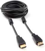Кабель HDMI - HDMI, 15м, v2.0, 19M/19M, черный, позолоченные контакты, экранированный, 2 фер.кольца,