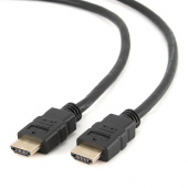 Кабель HDMI - HDMI, черный, позолоченные контакты, экранированный,  7.5м. v1.4 (CC-HDMI4-7.5M)