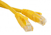 Кабель Patch Cord RJ45, UTP, Cat-5e, PVC, 1m, желтый