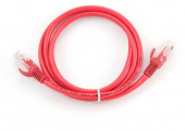 Кабель Patch Cord RJ45, UTP, Cat-5e, PVC, 1m, красный Gembird PP12-1M/R