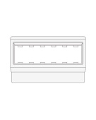 Рамка 6мод, PDA3-DN 120, черн. DKC / ДКС 10363