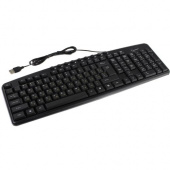 Клавиатура Gembird KB-8340UM-BL, USB, 107 клавиш + 9 доп. клавиш, кабель 1.7 м, черная
