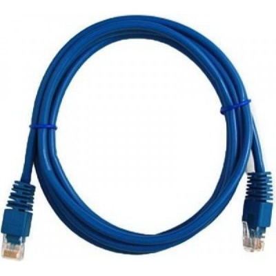 Кабель Patch Cord RJ45, UTP, Cat-5e, PVC, 1m, синий Gembird PP12-1M/B