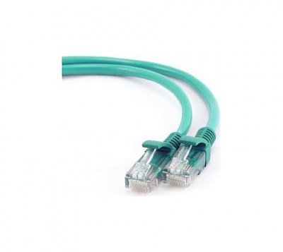 Кабель Patch Cord RJ45, UTP, Cat-5e, PVC, 2m, зеленый Gembird PP12-2M/G