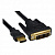 Кабель HDMI - DVI, single link, черный, позолоченные контакты, экранированный,  1.8м. (CC-HDMI-DVI-6