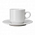 Кружка белая кофейная с блюдцем