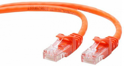 Кабель Patch Cord RJ45, UTP, Cat-5e, PVC, 1m, оранжевый Gembird PP12-1M/O