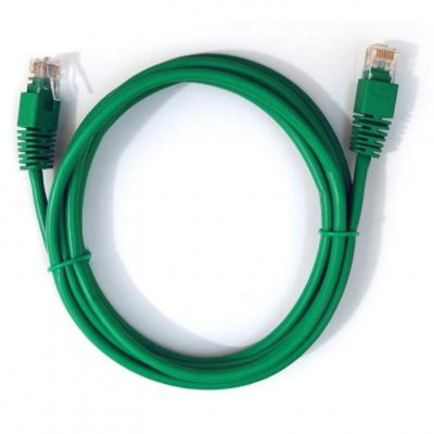 Кабель Patch Cord RJ45, UTP, Cat-5e, PVC, 0,5m, зеленый Gembird PP12-0.5M/G