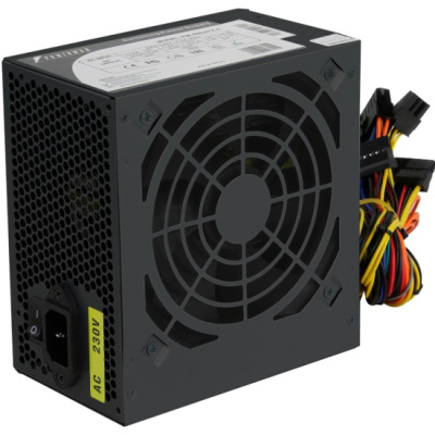 Блок питания Powerman PM-600ATX-F-BL (600W, 5xSATA, 2xMOLEX, 2xPCI-E(6+2), FDD, 120mm)