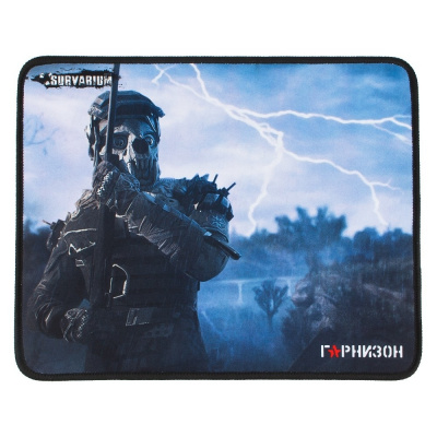 Коврик для мыши Гарнизон GMP-100, игровой, дизайн - игра Survarium, ткань/резина, размеры 200 x 250