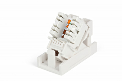 Вставка угловая 45x22,5 (аналог Mosaic) с модулем категории 6 Hyperline SIP2K-C6-M45-22.5