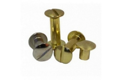 Винт переплетный металический 10 мм. бронза (диам. 5 мм)