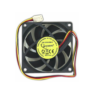 Вентилятор 70x70x15 Gembird (D7015SM-3) 4000rpm, 25dB, 3-pin