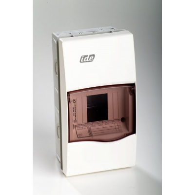 Щиток встраиваемый с дверцей 4 мод., белый, с белой дверц.