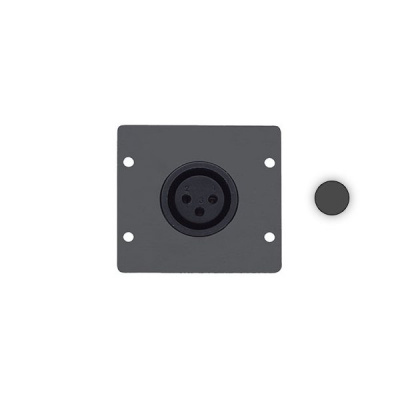 Модуль-переходник с разъема XLR розетка на контакты под пайку, цвет серый Kramer WA-1XLF(G)