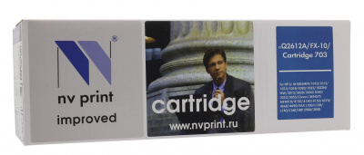 Картридж HP Q2612A/FX-10/Can703 NV Print, 2000к - LJ 1010/1015/1022/3020 Canon L100/M4010