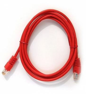 Кабель Patch Cord RJ45, UTP, Cat-5e, PVC, 0,5m, красный Gembird PP12-0.5M/R
