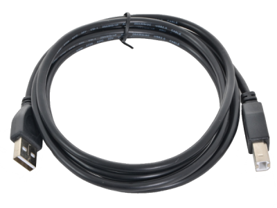 Кабель USB A-B 2.0 1.8м, черный, экран (CCP-USB2-AMBM-6)