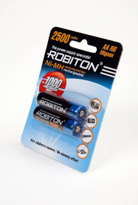 Аккумулятор ROBITON 2500MHAA-2 (Ni-MH, 2500 mAh, 1,2V, AA)