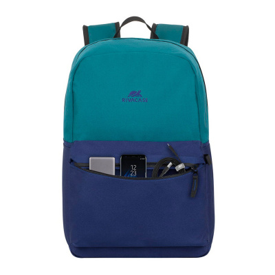 Рюкзак для ноутбука 15.6 Riva Mestalla 5560 аквамарин синий полиэстер