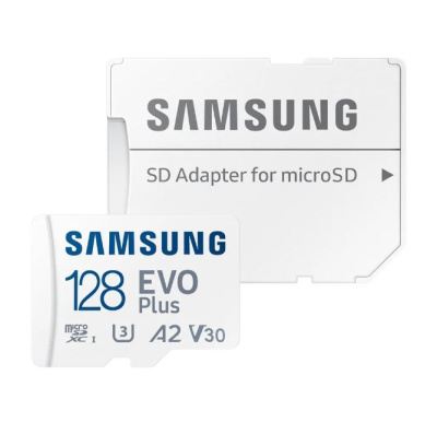 Карта памяти microSD 128Gb Samsung EVO Plus Class 10 UHS-I U1 + SD Adapter (MB-MC128KA/KR)