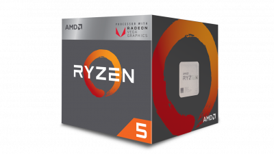 Процессор AMD Socket AM4 Ryzen 5 2400G (4x3.60 GHz/4Mb/Radeon Vega 11/65W TDP ) Box