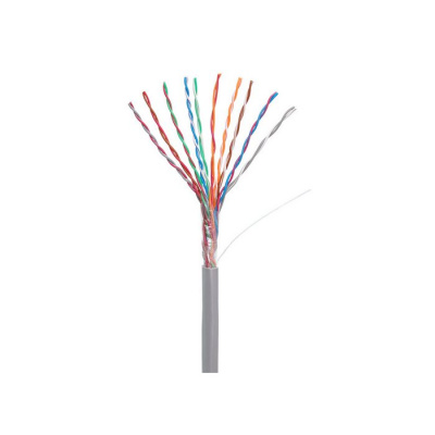 Кабель UTP кат. 5, 10 пар, внутренний, PVC, 26 AWG, одножильный, 100МГц, серый (в бухте 305м) NETLAN