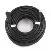 Кабель HDMI - HDMI, черный, позолоченные контакты, экранированный, 30м. v1.4  (CC-HDMI4-30M)