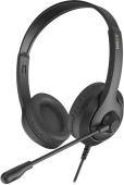 Гарнитура A4Tech Fstyler FH100U черный 2м накладные USB оголовье (FH100U (STONE BLACK))