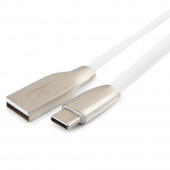 Кабель USB Cablexpert USB2.0 AM/Type-C, 1,8м (CC-G-USBC01W-1.8M), белый