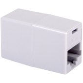 Адаптер проходной NETLAN EC-UCB-55-UD2-SM-WT RJ-45(8P8C), категория 5e, цвет белый