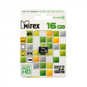 Карта памяти microSD 16Gb Mirex Class10