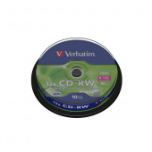 Диск CD-RW Verbatim 700Mb, 10х, Cake Box