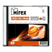 Диск DVD+R Mirex 4.7Gb, 16x, Data Standard, Slim