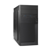 Корпус ExeGate BAA-105U2-01 (mATX, без БП, 2*USB+2*USB3.0, аудио) черный, царапина и вмятина на верх