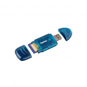 Карт-ридер Hama H-114730 USB2.0, синий
