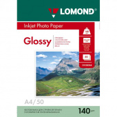 Бумага Lomond для струйного принтера, глянцевая, A4, 140g/m2, 50л (0102054)