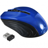 Мышь Oklick 545MW черный/синий оптическая (1600dpi) беспроводная USB