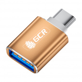 Переходник Type C на USB 3.0, M/AF (GCR-52301), золото