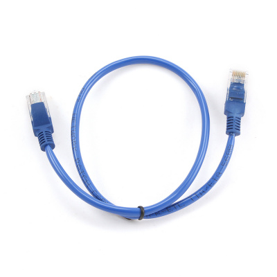 Кабель Patch Cord RJ45, UTP, Cat-5e, PVC, 0,5m, синий Gembird PP12-0.5M/B