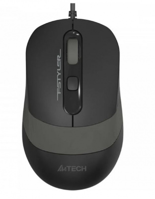 Мышь A4Tech Fstyler FM10 оптическая (1600dpi) USB (4but), черно/серая