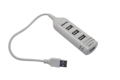 USB-Hub Hama Round1:4 4 порта белый (00039788)