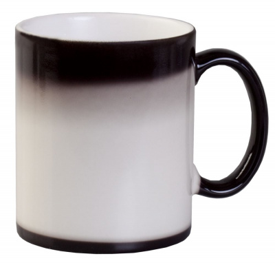 Кружка 300мл Хамелеон матовая черная