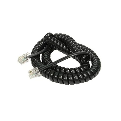 Кабель телефонный витой т.а. трубка 2 м, черный