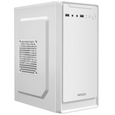Корпус Ginzzu B185 White (mATX, 2x3.5